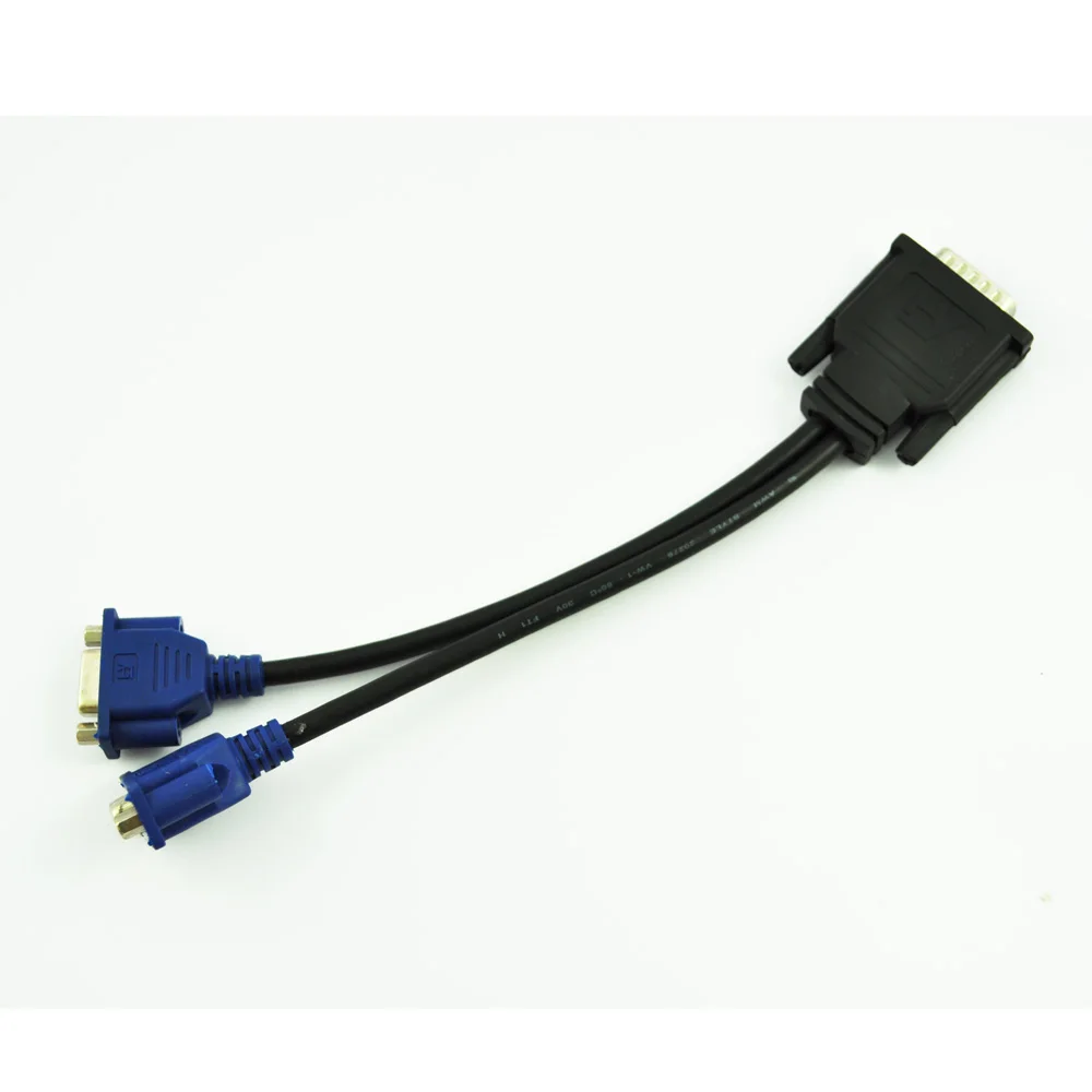 DMS 59 контактный 2 двойной VGA 15 Pin гнездовой сплиттер Кабель адаптер|Кабели HDMI| |