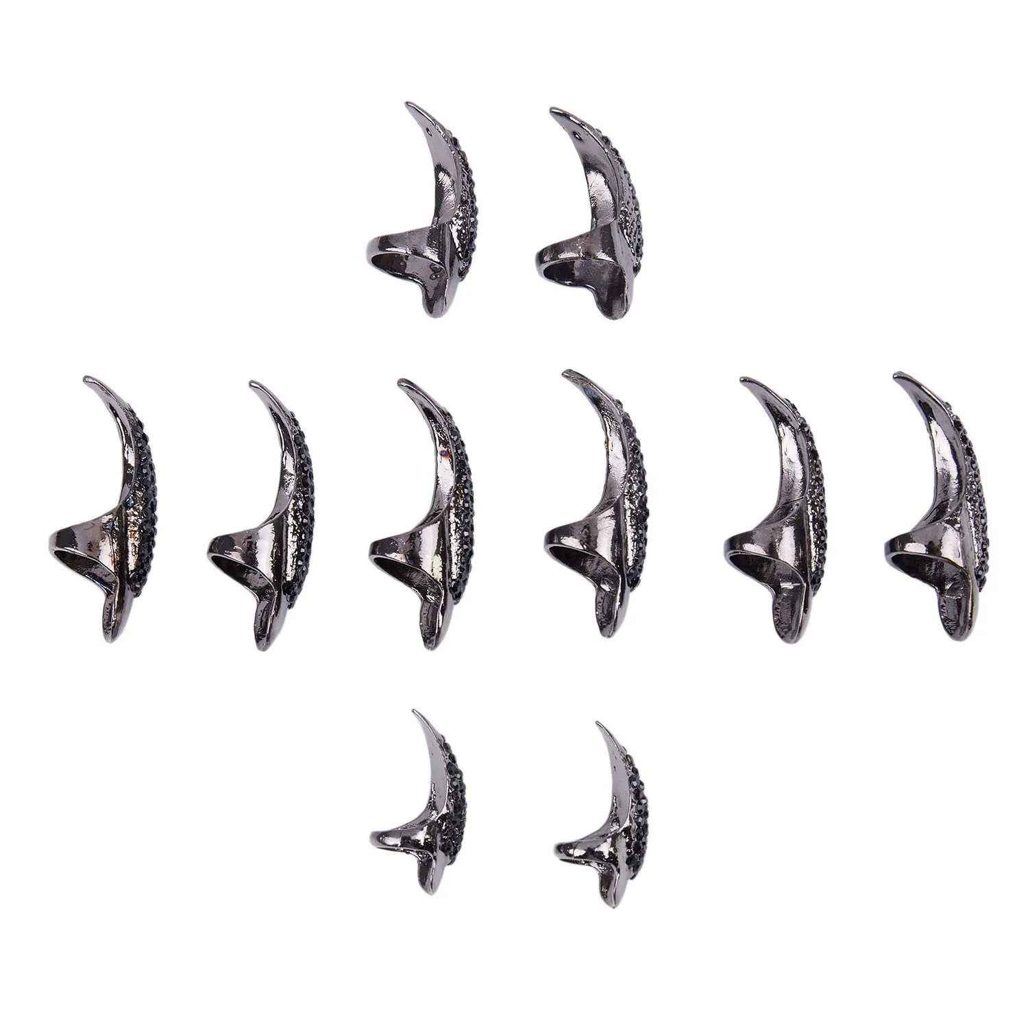 10 шт./компл. сделай сам ювелирное изделие в стиле панк с твердым покрытием виде