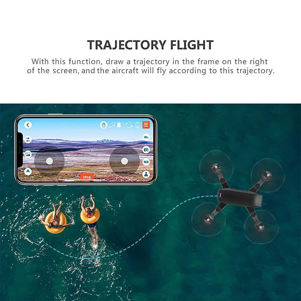 DM107S Dual Cameras Foldable RC Drone High-speed Support VR UAV RTF 2.0MP Wide-angle Camera | Игрушки и хобби