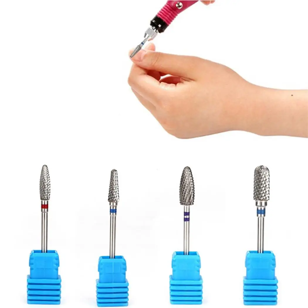 4 стиля Вольфрамовая сталь ногтей сверла кутикулы резак для маникюрные пилочки