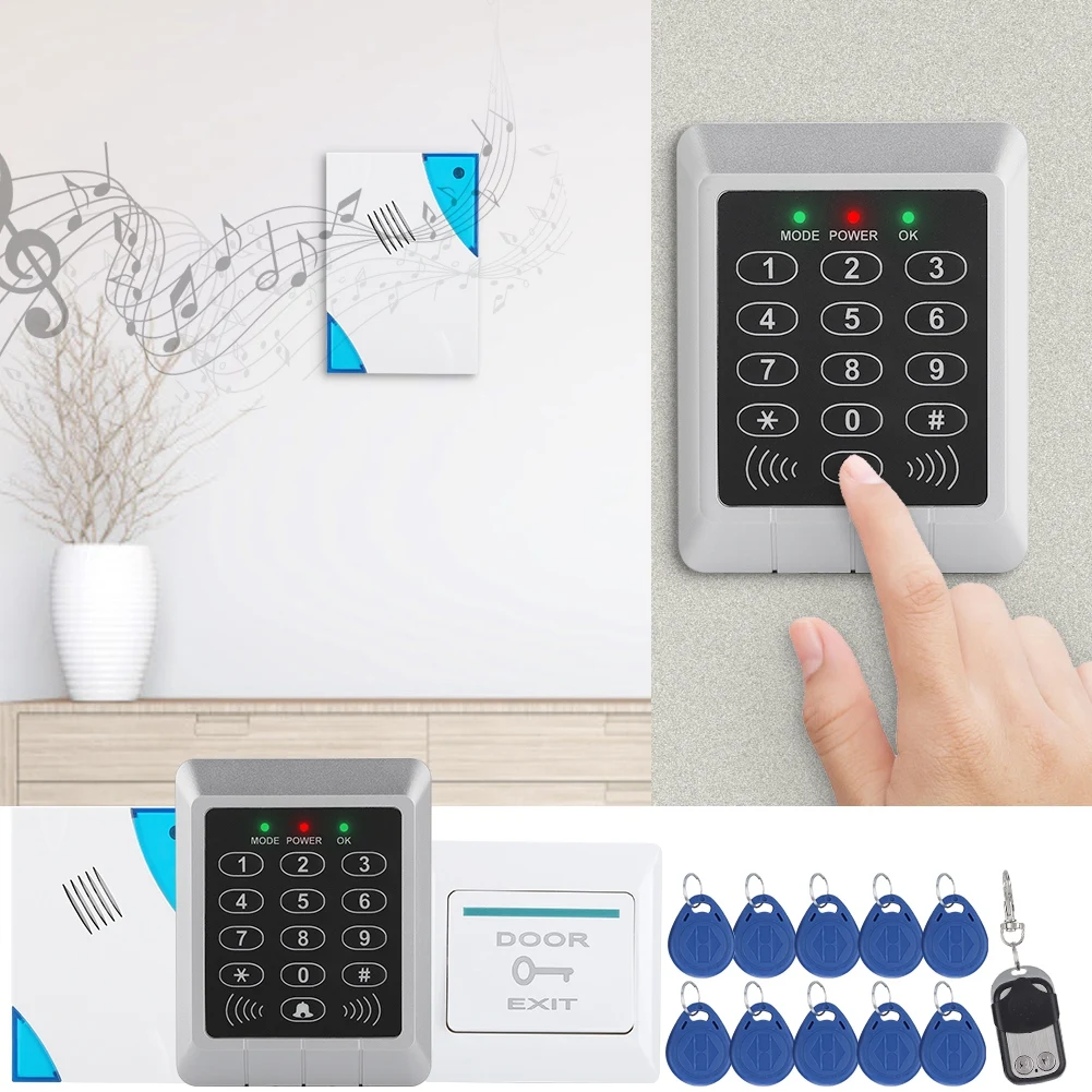 Система контроля доступа с RFID клавиатурой дверной замок 125 кГц EM карта для