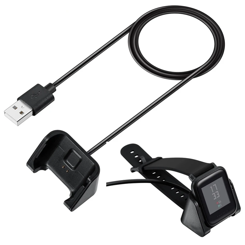 Полный Usb док-станция с кабелем для зарядки зарядное устройство Xiaomi Huami Amazfit Bip