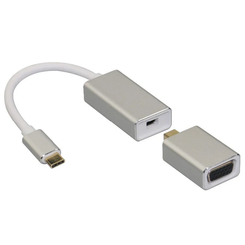 OPQ Usb C к Mini Displayport (Mini Dp) адаптеры Vga 3 в 1 Usb3.1 Type 4K 60Hz кабель 1080|Адаптеры Type-C| |