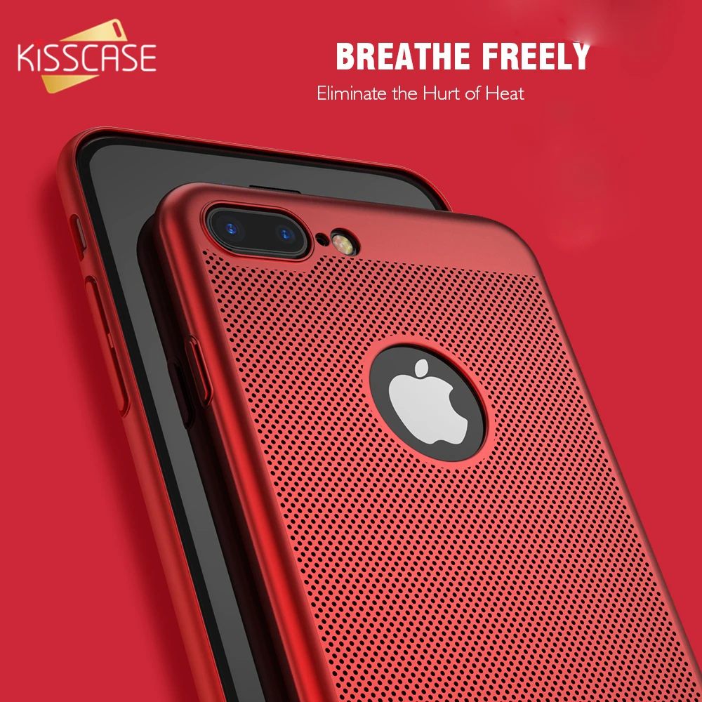 Чехол kisscase для Redmi Note 4X Mi 5 6 полые чехлы с рассеиванием тепла Samsung S8 S7 edge чехол iPhone 7 8