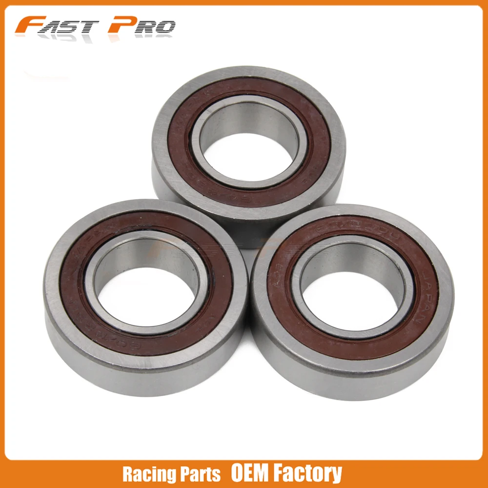 Motorcycle 3pcs Rear Hub Steering Roller Bearings For SUZUKI RM125 RM250 RM 125 250 00 01 02 03 04 05 06 07 08 2000 2001-2008 | Автомобили