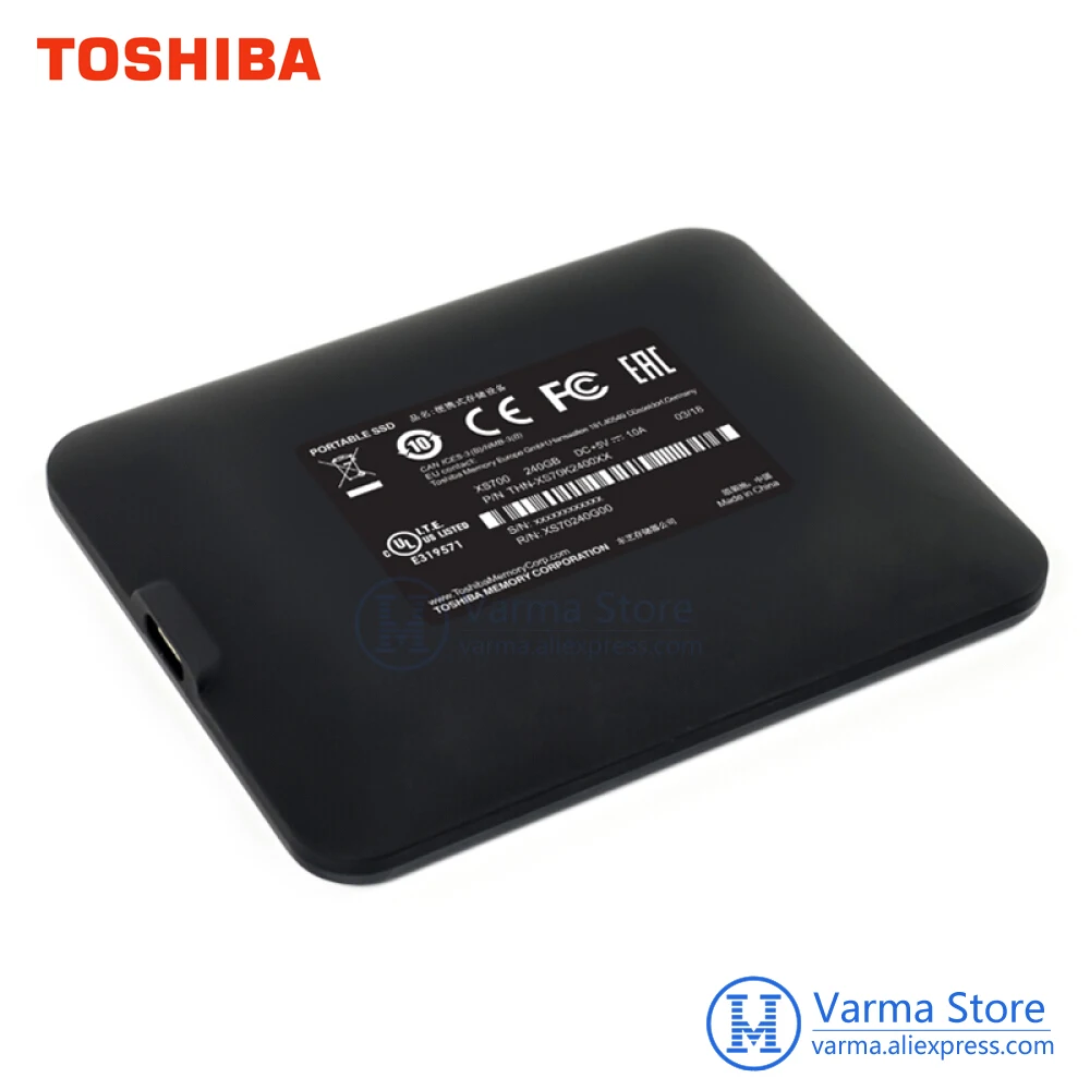 TOSHIBA XS700 серии 480 Гб мобильный твердотельный накопитель высокого Скорость USB 3 1
