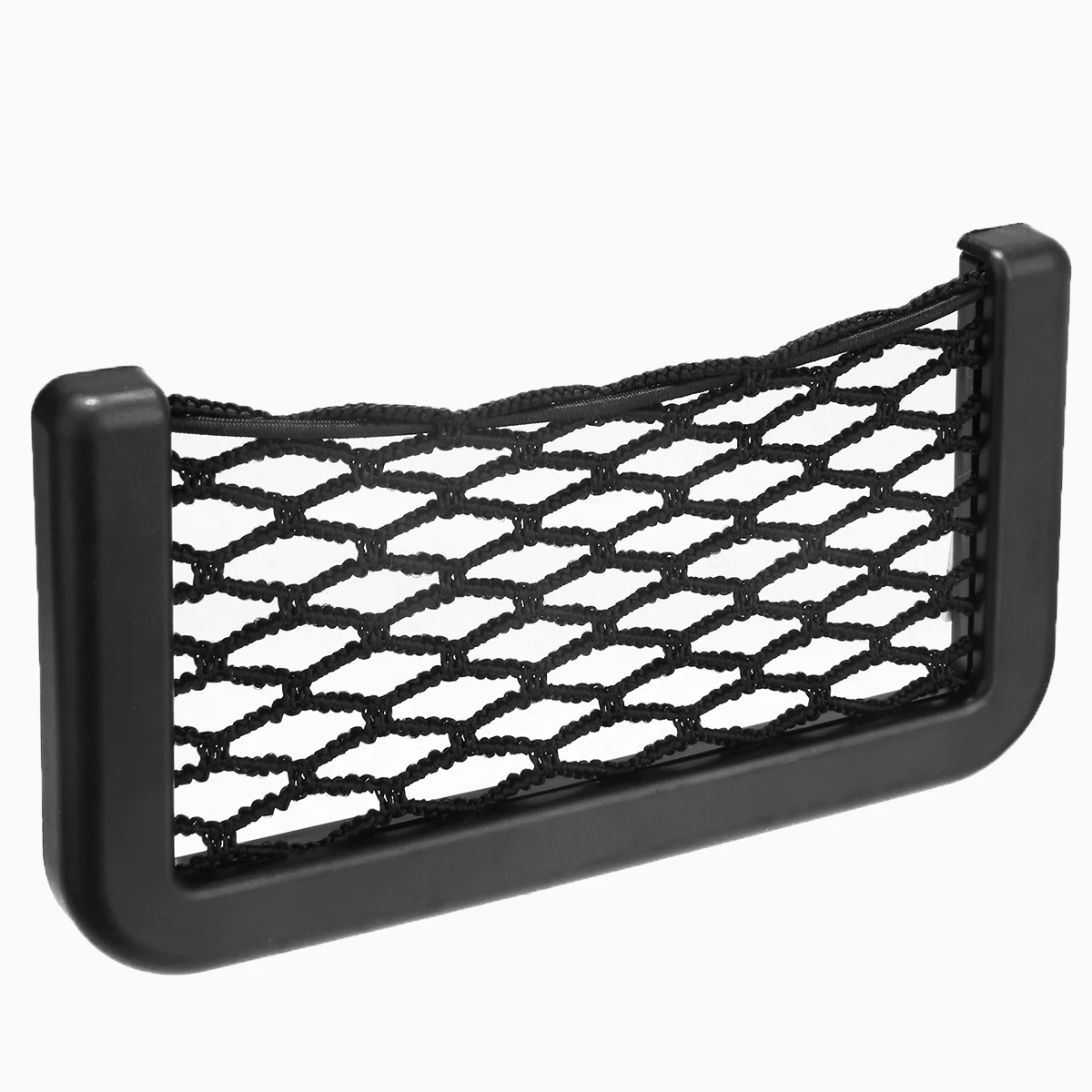 

15*8CM Universal Car Seat Elastic Storage Net String Mesh Bag Phone Holder Ticket Pocket Organizer