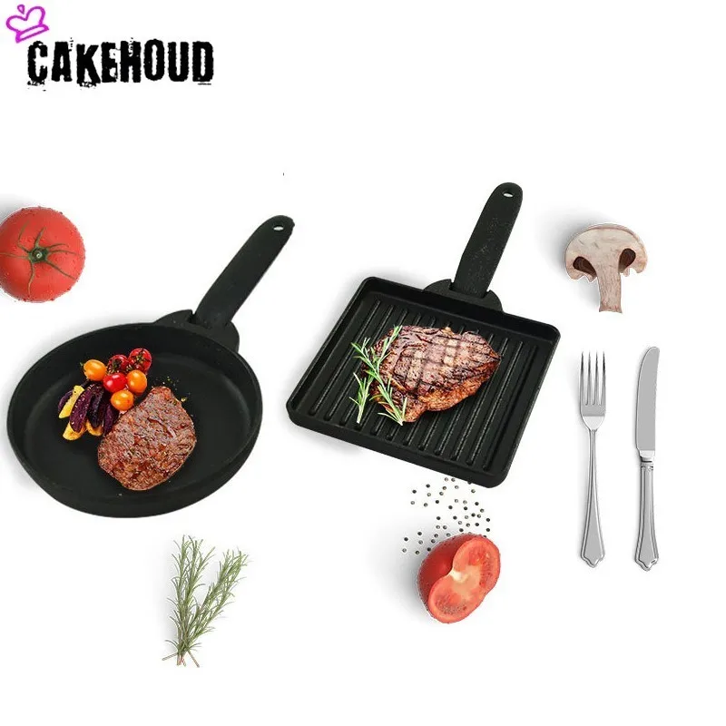 Чугунная сковорода CAKEHOUDC бытовая предварительно Ароматизированная мини