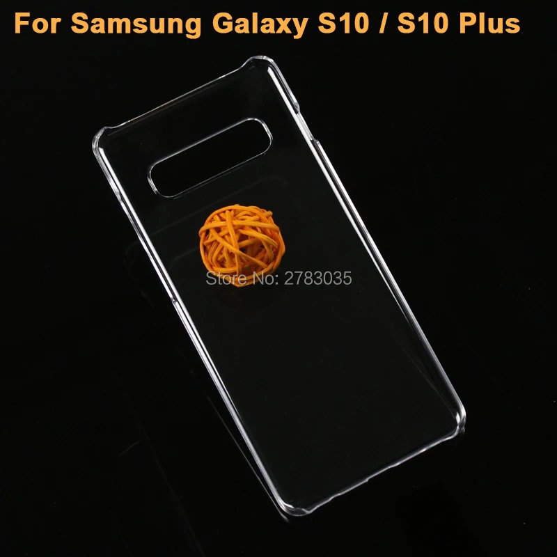 Глянцевый чехол для телефона Samsung Galaxy S10 S10e Plus прозрачный Невидимый жесткий из