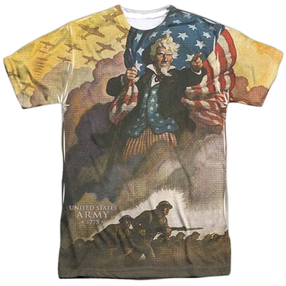 Trevco AR115FB ATPP 5 Army & vintage Poster Передняя и задняя печать с коротким рукавом для взрослых