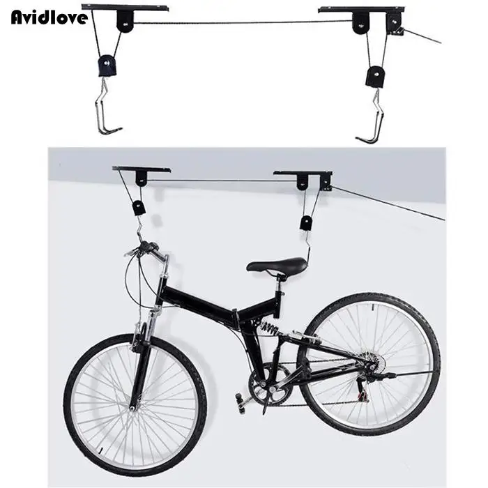 Wall Mount Bicycle Storage Hook Ceiling Hanger Bike Lift HoistEffortless raising and lowering of your bike | Спорт и развлечения