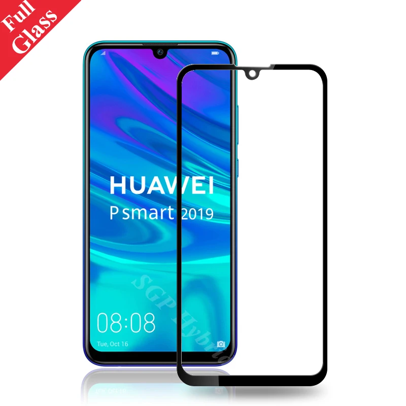 Чехол из закаленного стекла для Huawei P Smart 2019 Защитная пленка экрана на POT LX3 LX1 AL00