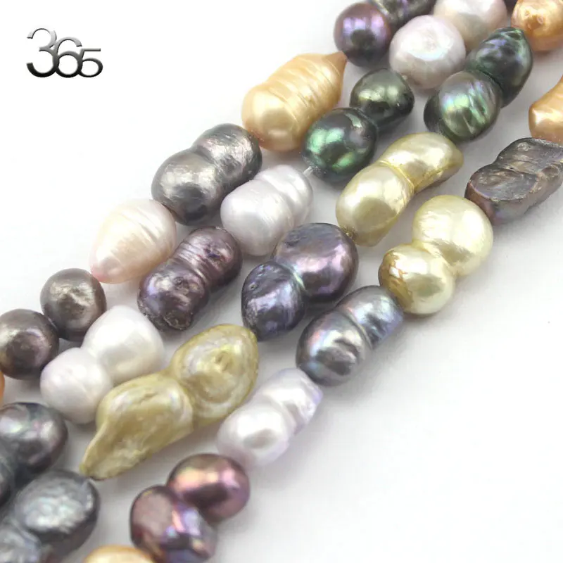 Free Ship Pearl: 12x16mm Peanut Shape Natural Freshwater Pearl DIY Loose Beads For Jewelry Making Strand 15&quot|pearl plastic beads|pearl pandora