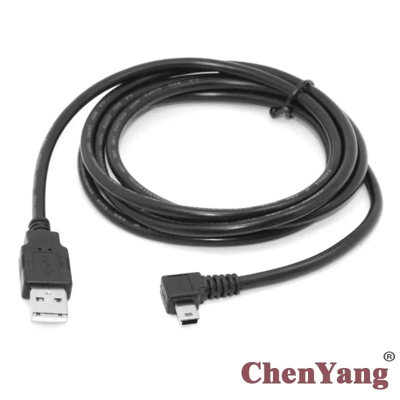 

Zihan USB 2.0 Male to Mini USB B Type 5pin Male Left Angled 90 Degree Data Cable 6ft