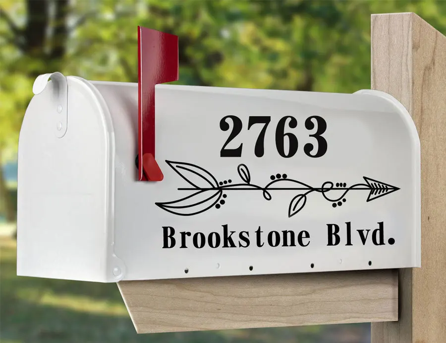 Персонализированная адресная наклейка для почтового ящика набор из двух