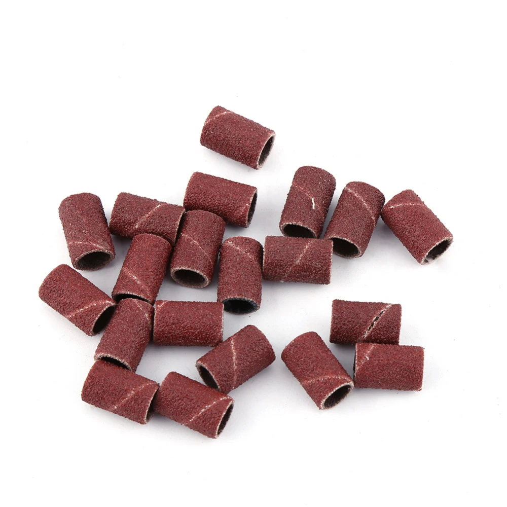 100 шт. профессиональные сверла для дизайна ногтей наконечники шлифовальных лент