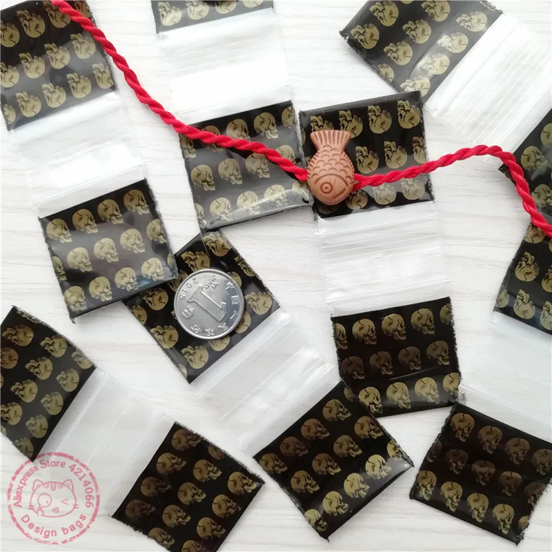 1515 оригинальные сумки с логотипом на молнии 100 шт. золотые дизайнерские черепом