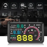 5 5inch car hud head up display overspeed warning system windshield projector auto electronic voltage alarm practical