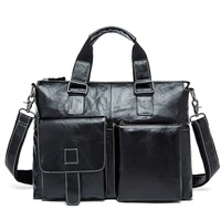 male 14 laptop bags messenger bag for men leather briefcase lawyer business mens briefcases genuine leather mens bag