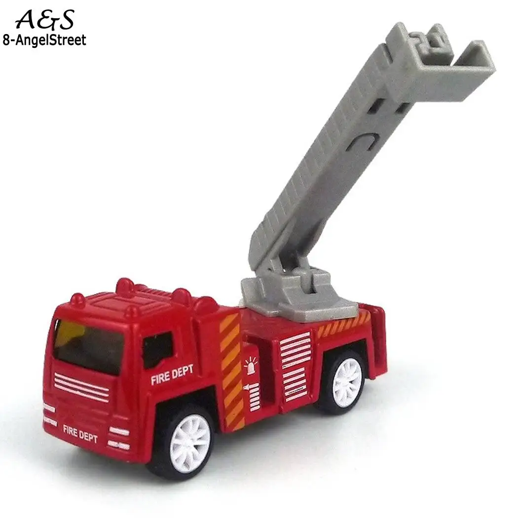 Пожарная машина автомобиль отступить сплава 1: 60 Красный модель мини