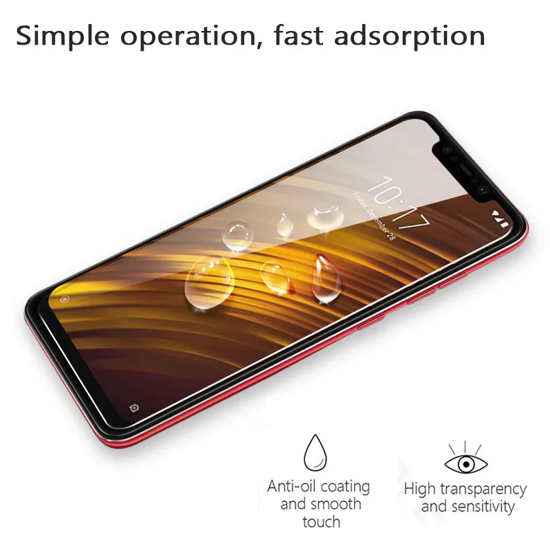 JONSNOW 10 шт закаленное Стекло для Xiaomi Pocophone F1 Глобальный Версия ЖК-дисплей Экран
