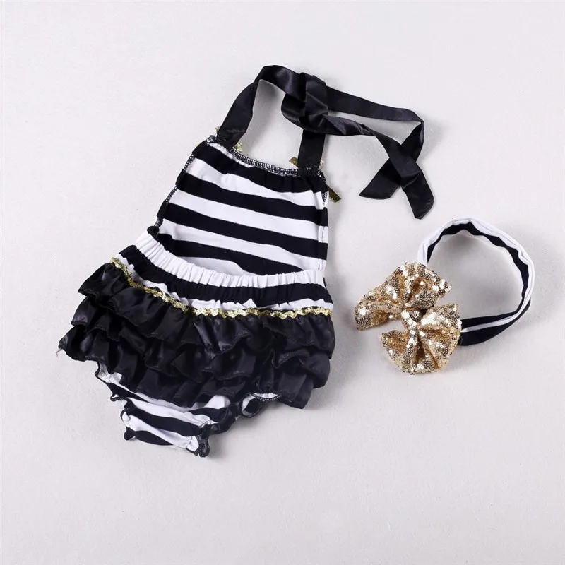 Летний комбинезон в полоску для маленьких девочек 2 предмета пляжный костюм