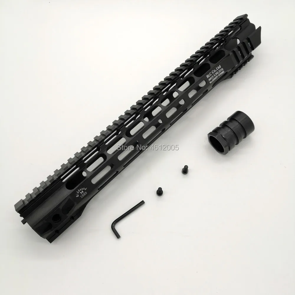 15 дюймов тактический ar AR15 MLOK трубчатое цевье супер тонкий Handguard Quad Rail стальная