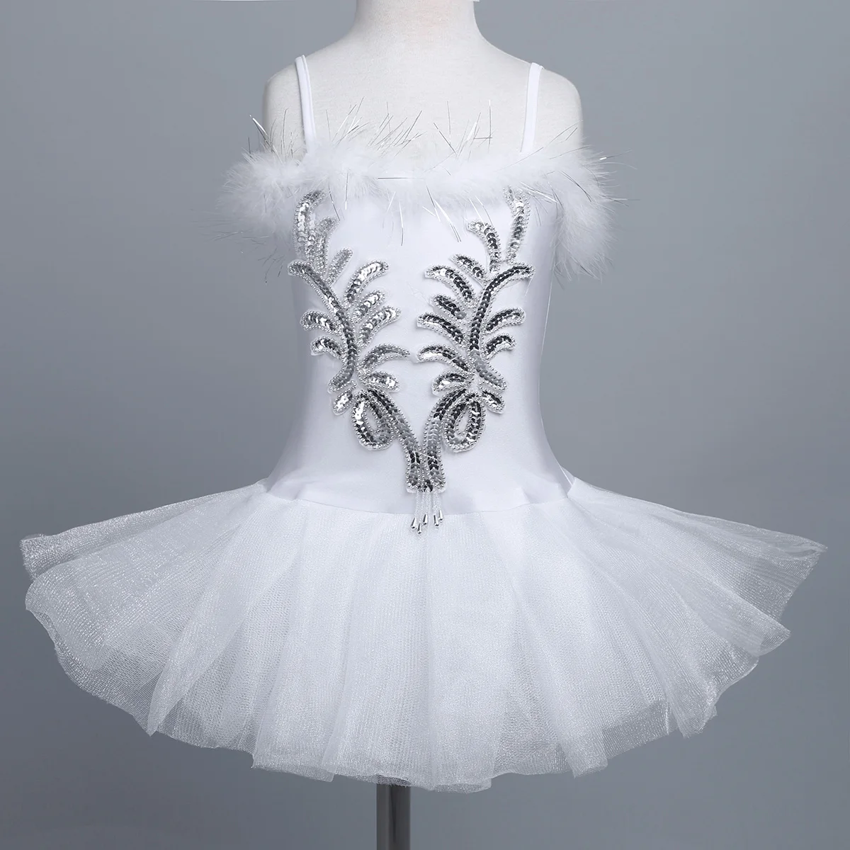 DPOIS балетное платье для девочек с перчатками заколка волос детская юбка трико