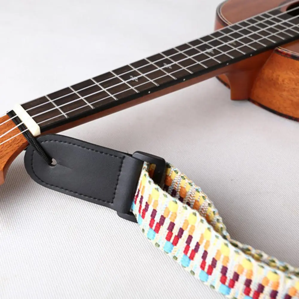 Высокого качества Радужный укулеле лямки шипами Диагональ маленькая гитара