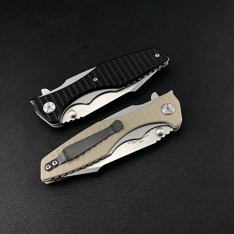 Высококачественный складной нож zt0393 440C Лезвие G10 + стальной шариковый подшипник