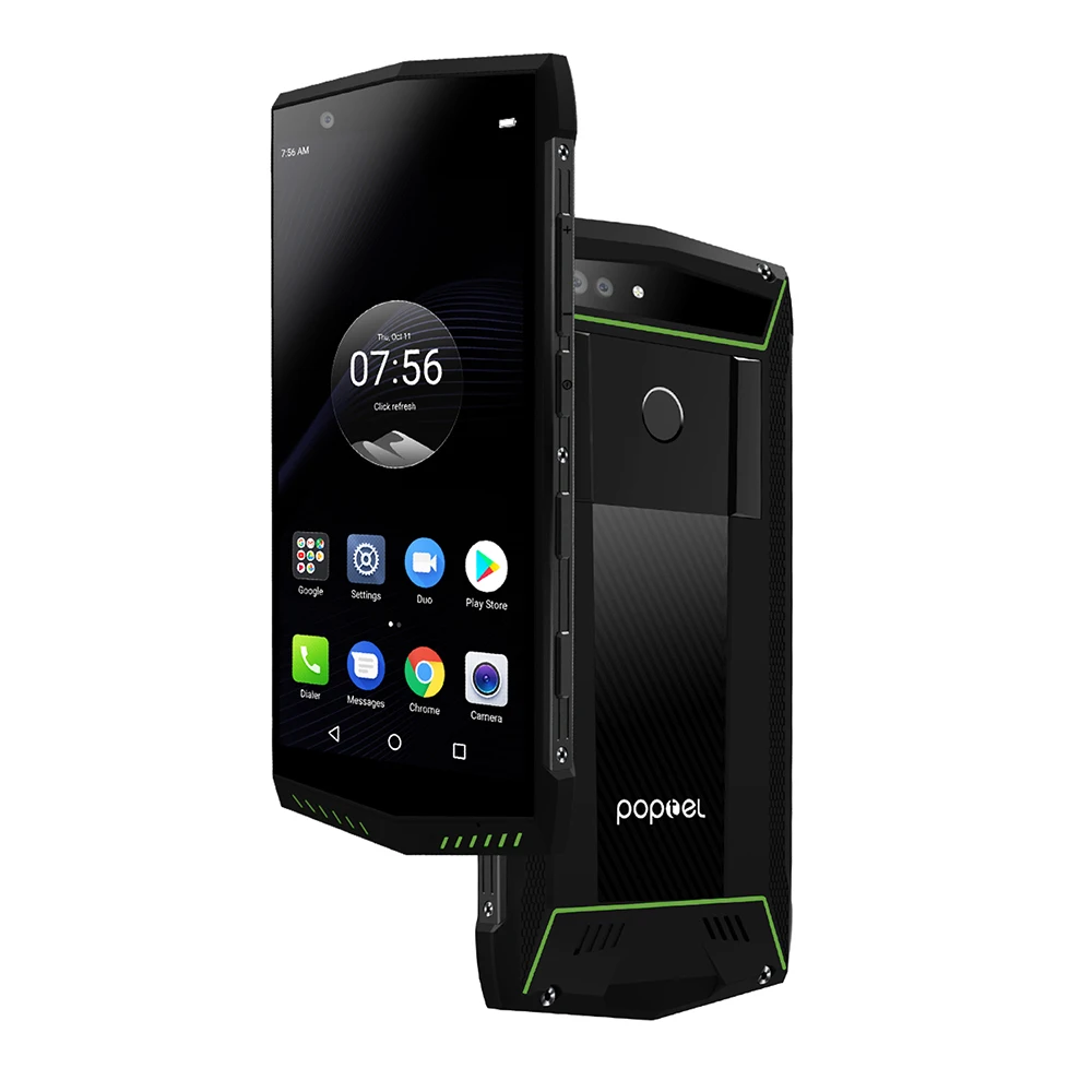Poptel P60 прочный 4G мобильный телефон IP68 Водонепроницаемый 5 7 дюйма 6 GB 128 5000 mAh NFC