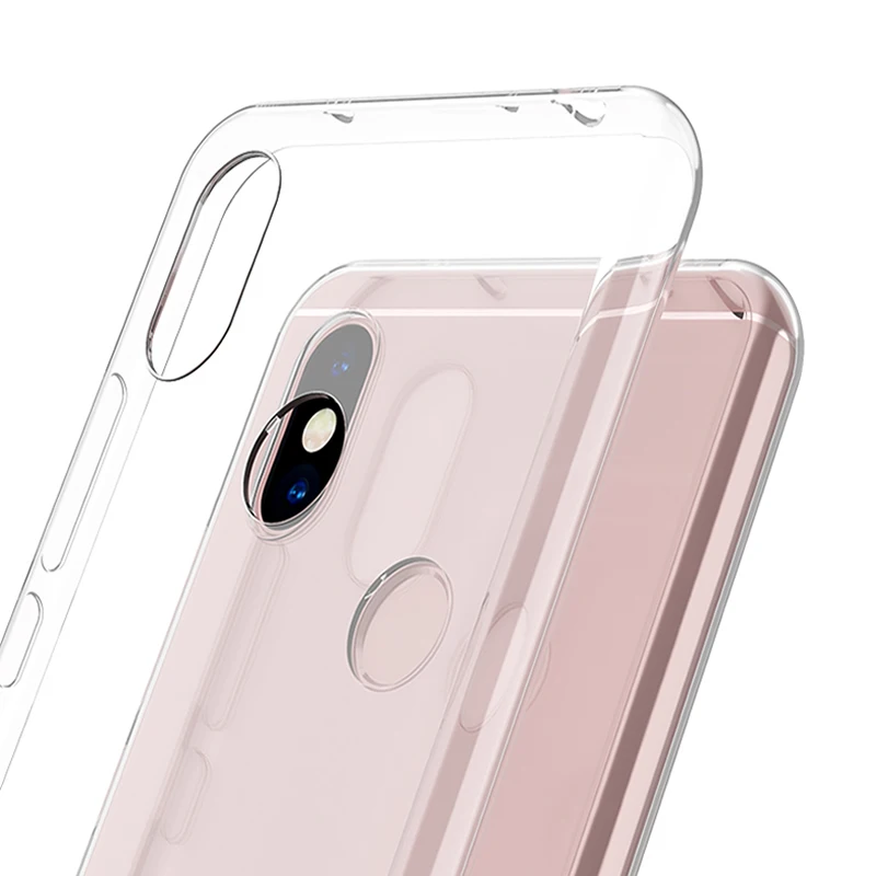 Противоударный чехол для Xiaomi redmi Note 6 Pro прозрачный из ТПУ Redmi note чехлы pro