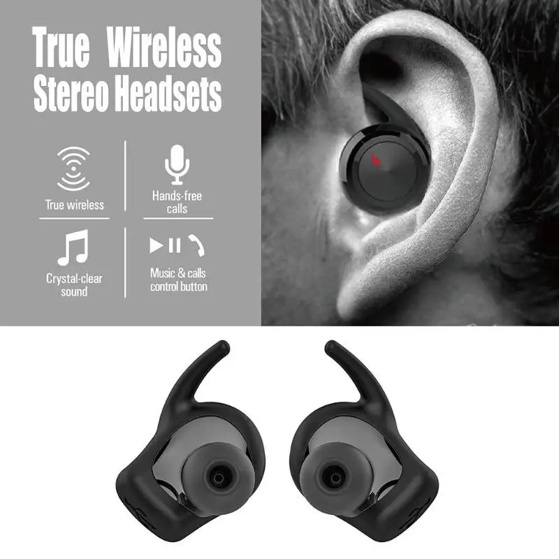 US001 Mini TWS беспроводной Bluetooth 4 2 наушники капельки со стерео гарнитурой с