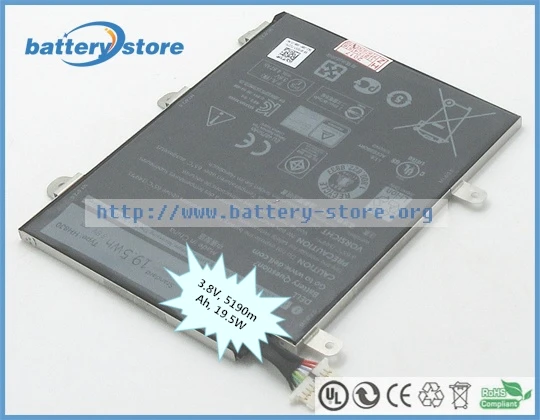 Бесплатная доставка 3 8 V 5190 mAh 19 5 W Подлинная батарея HH8J0 T03D001 HH8JO 0HH8J0 FDD57 для DELL Venue Pro