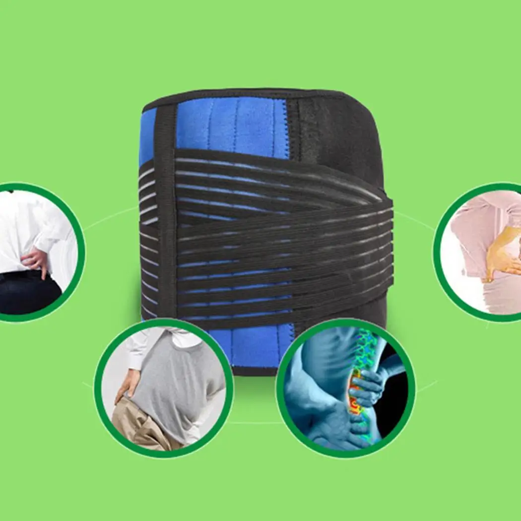 ANCHEER Регулируемый пластинчатый ремень Поясничный межпозвоночный диск черный