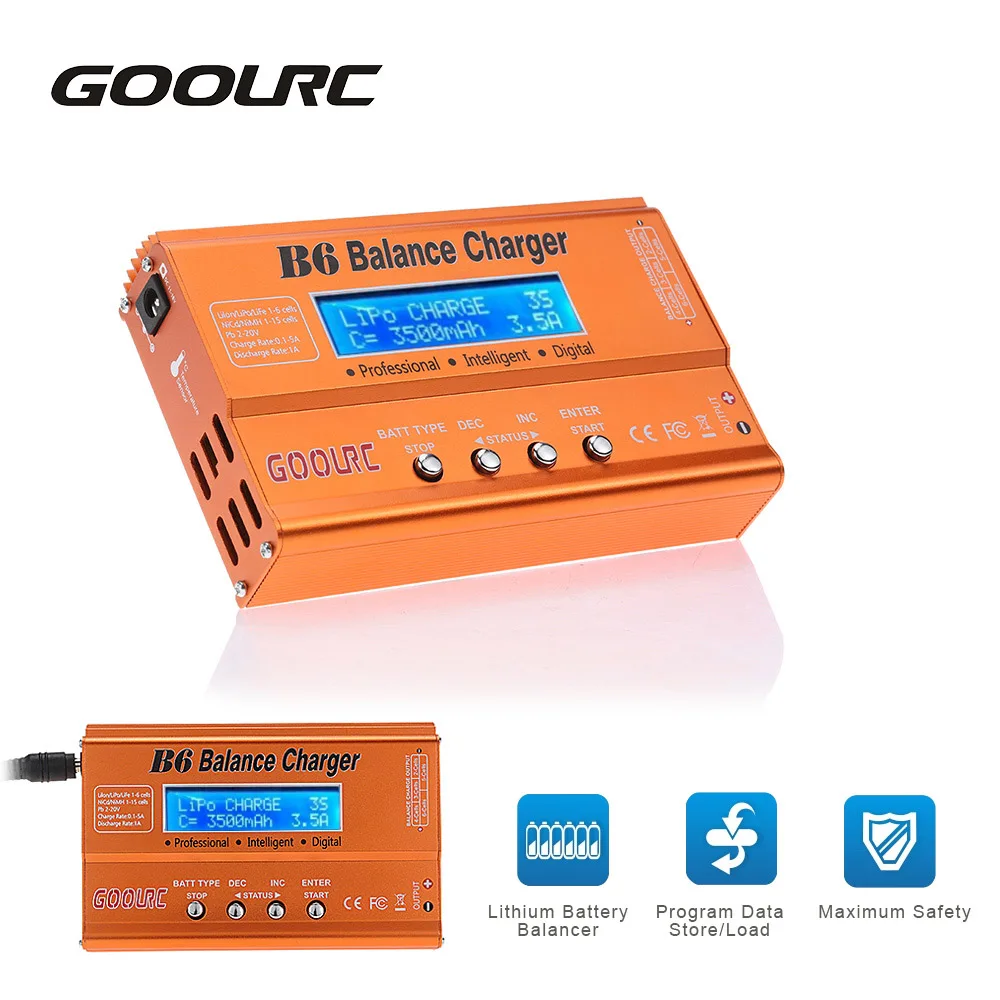 

Оригинальное многофункциональное зарядное устройство GoolRC B6/зарядное устройство Dis для аккумулятора LiPo Lilon LiFe NiCd NiMh Pb RC