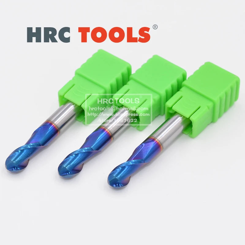 M7 R2x8Hx4Dx50L 2 флейты карбида вольфрама Концевая фреза HRC65 NACO с покрытием|Фреза| |