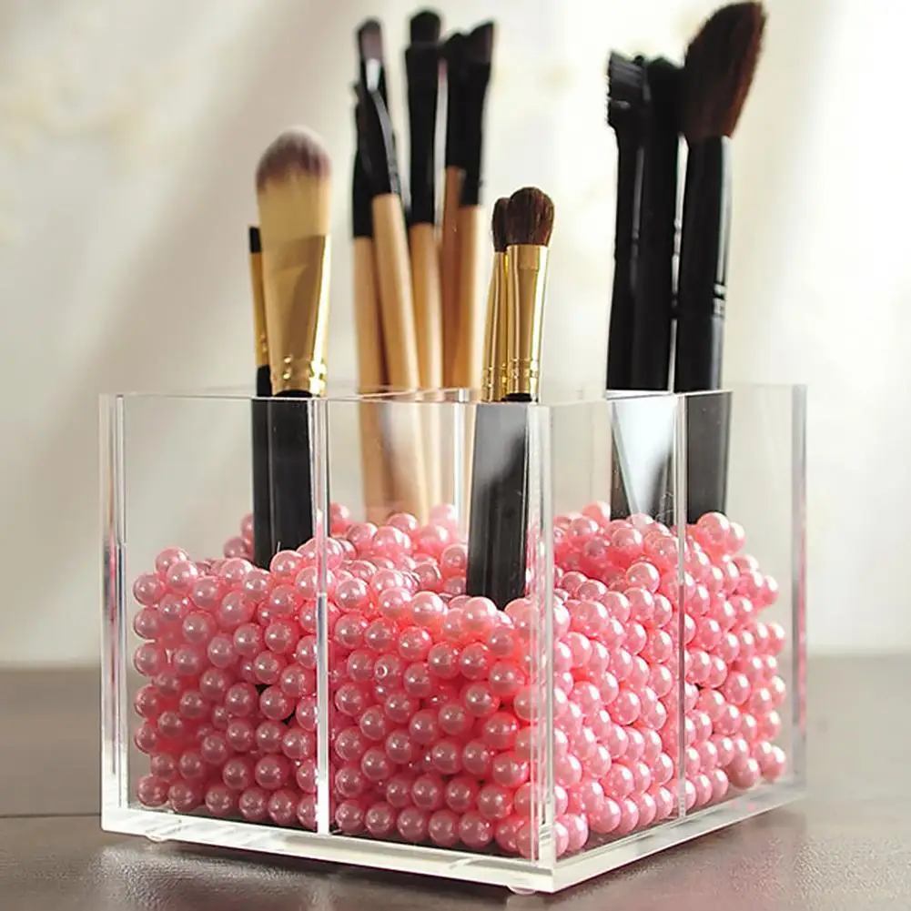 

Acrylic Makeup Organizer Cosmetic Brush Storage Box Case Jewelry Display Holder Makeup Brush Classification Box Decoration