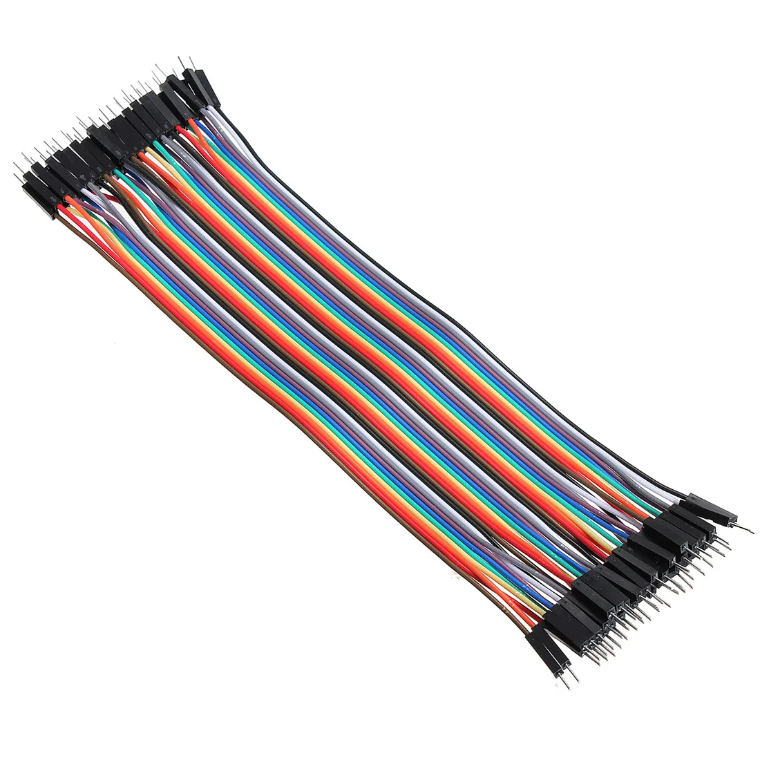 Мужской и мужской цветной макетный кабель Jump Wire Jumper Для Arduino Shield 40 шт 20 см 2 54 мм 1 p-1