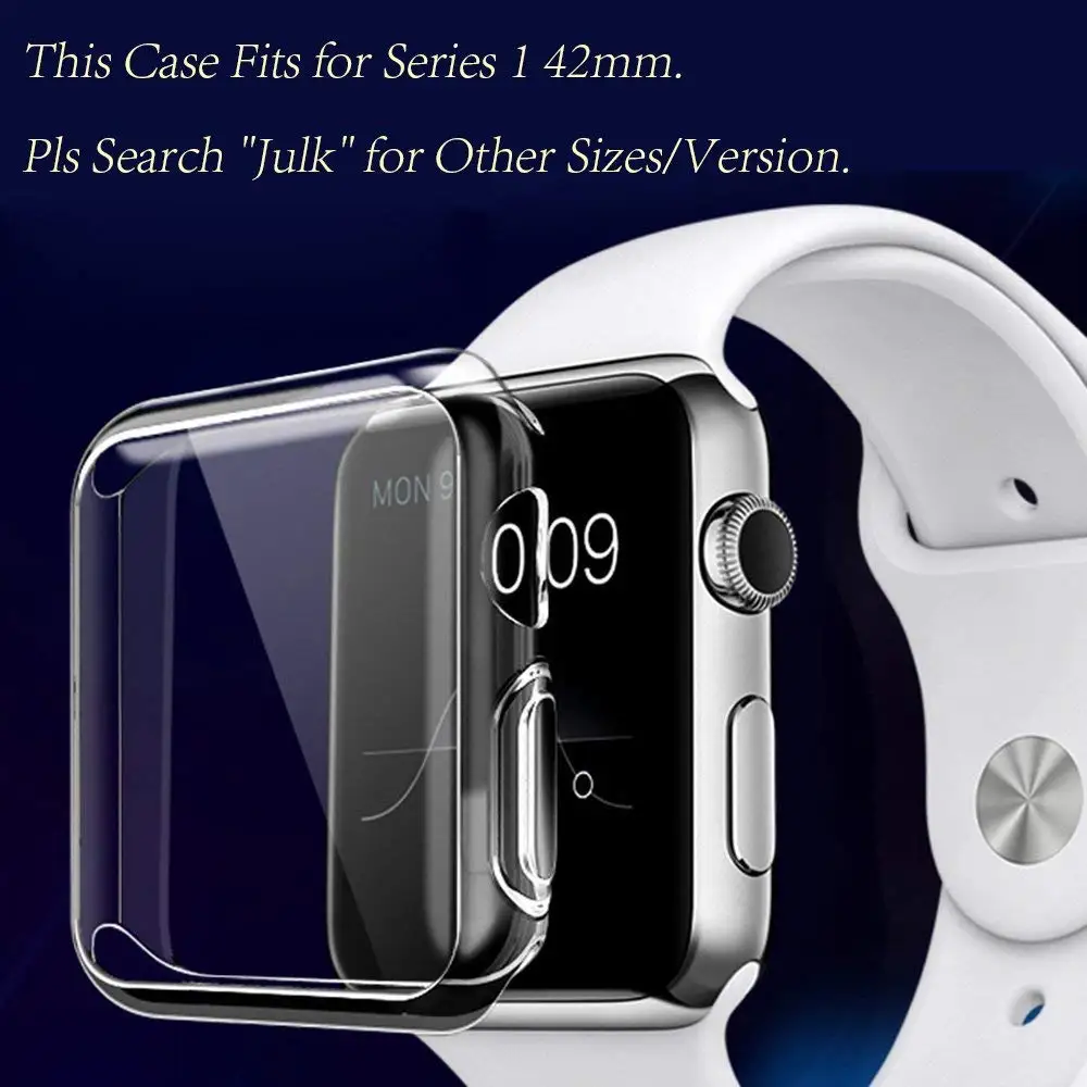 Для серии 1 чехол для Apple Watch защита экрана iWatch Общий защитный TPU HD Прозрачный