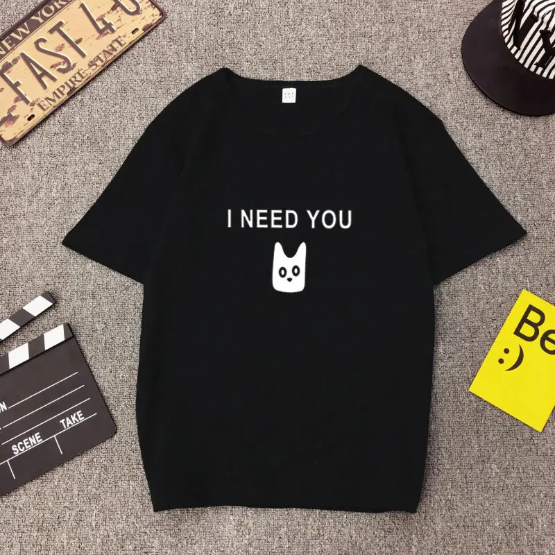 Spring Summer New Woman T-shirt Fashion Letters Print Short Sleeve O Neck Cotton Spandex Women Tops Casual Loose T shirt | Женская