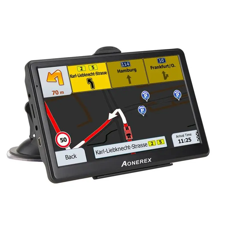 7 дюймовая навигационная система для грузовика с сенсорным экраном GPS