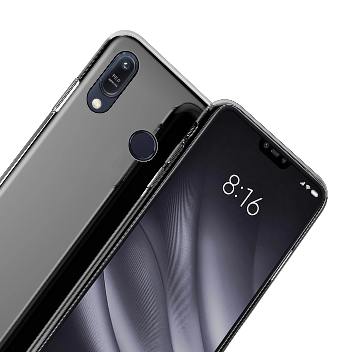 Для Asus Zenfone Max Pro M2 ZB631KL силиконовый прозрачный футляр противоударный тонкий