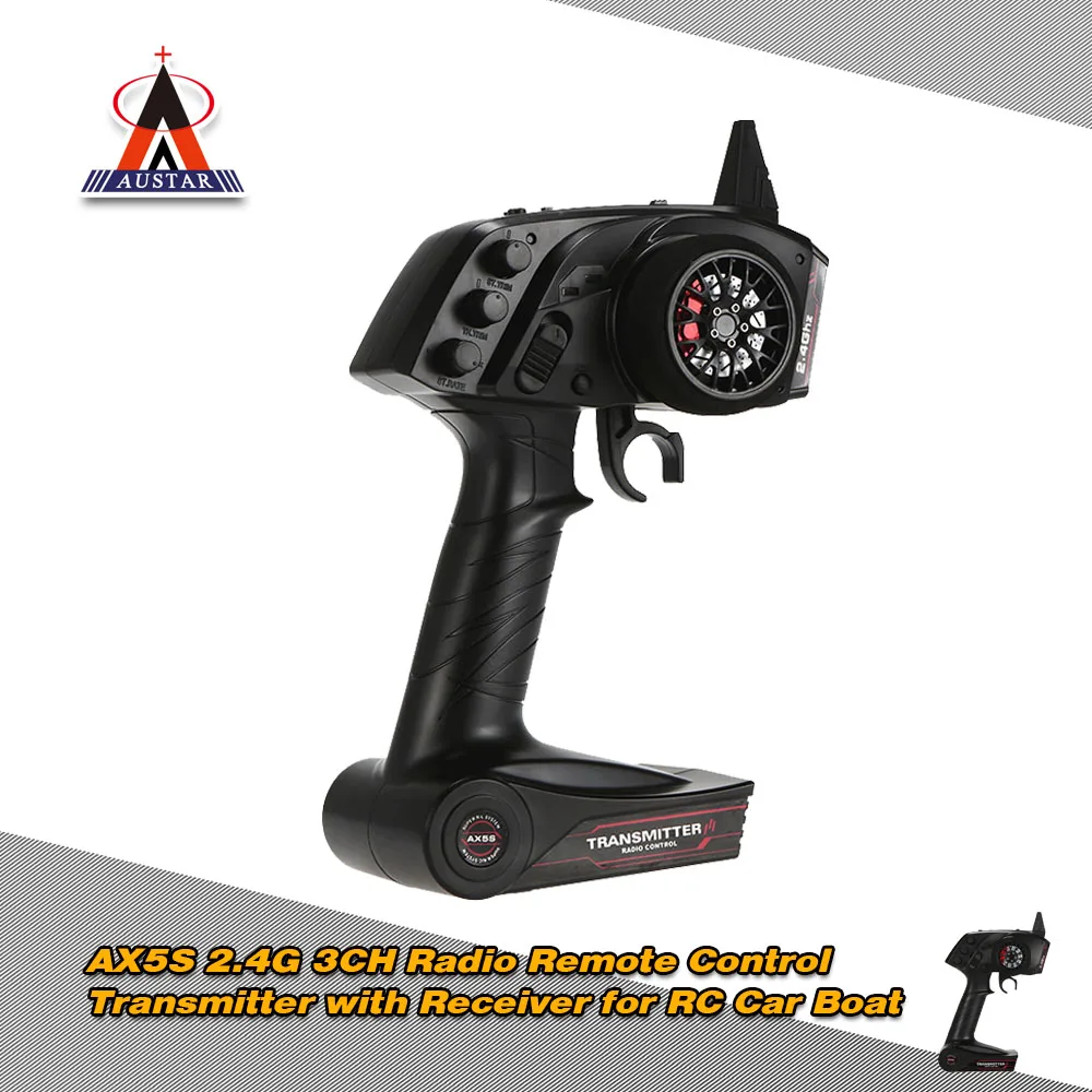 Original AUSTAR AX5S 2.4G 3CH AFHS Radio Remote Control Transmitter with Receiver AFHDS for RC Car Boat | Игрушки и хобби