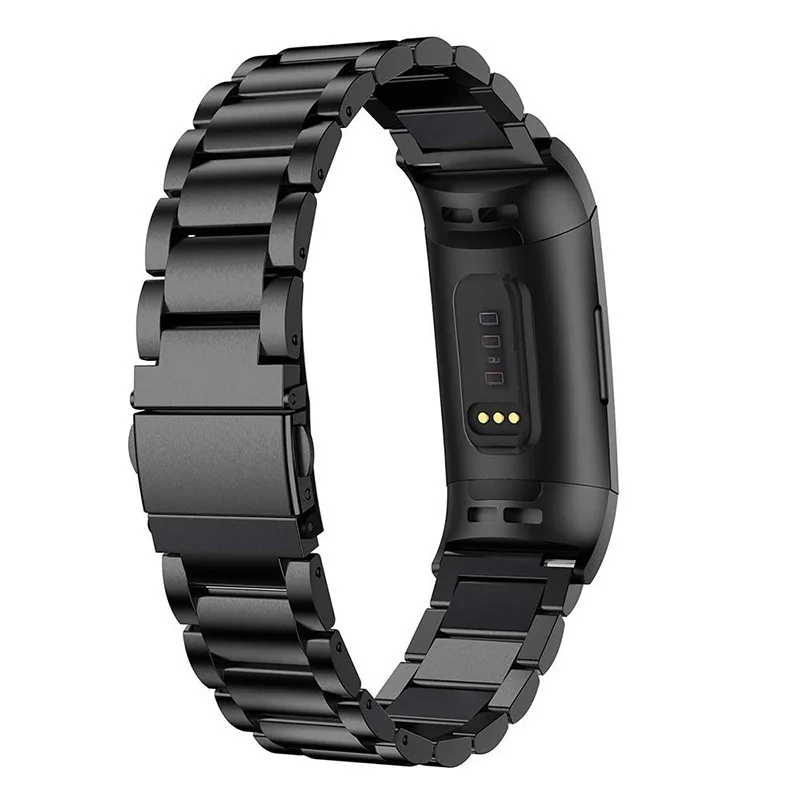 Металлический ремешок Duszake для Fitbit Charge 3 металлический с