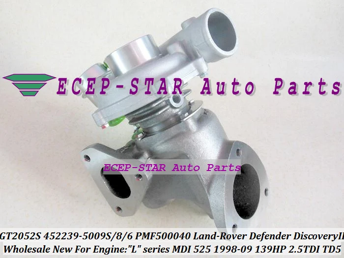 GT2052S 452239 5009S 0006 PMF500040 турбо для Land Rover Defender TD5 Discovery II 75 1998 09 L MDI 525