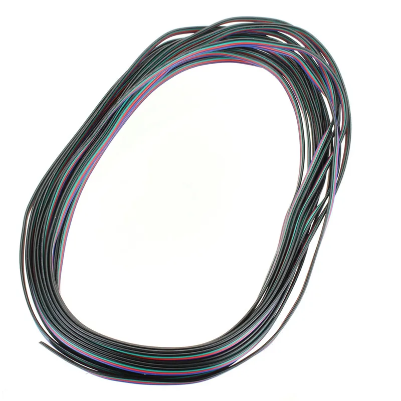 CLAITE 10 м 4 Pin 22 AWG удлинитель Кабель провод для RGB Светодиодные полосы света шнур 3528