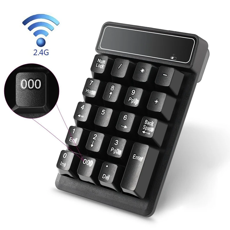 2 4G Беспроводная Bluetooth цифровая клавиатура Компьютерная Мини-Клавиатура |