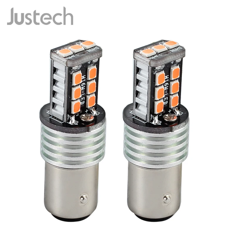 Justech 2 шт. 12 в BAY15D 1157 P21/5 вт красный автомобиль 15 светодиосветодиодный стоп сигнал