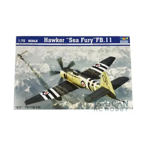 Trumpeter 1/72 01631 Hawker Sea Fury FB 11 набор летательных аппаратов Статическая модель самолета